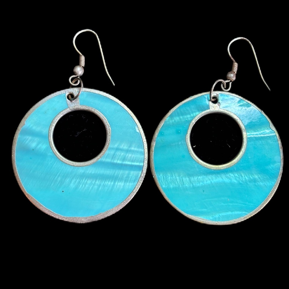 Mint Color Dangle Earrings